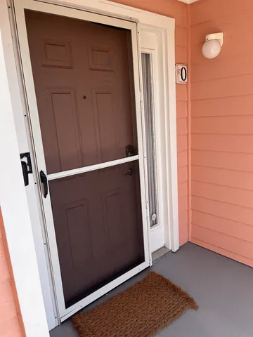 a view of front door