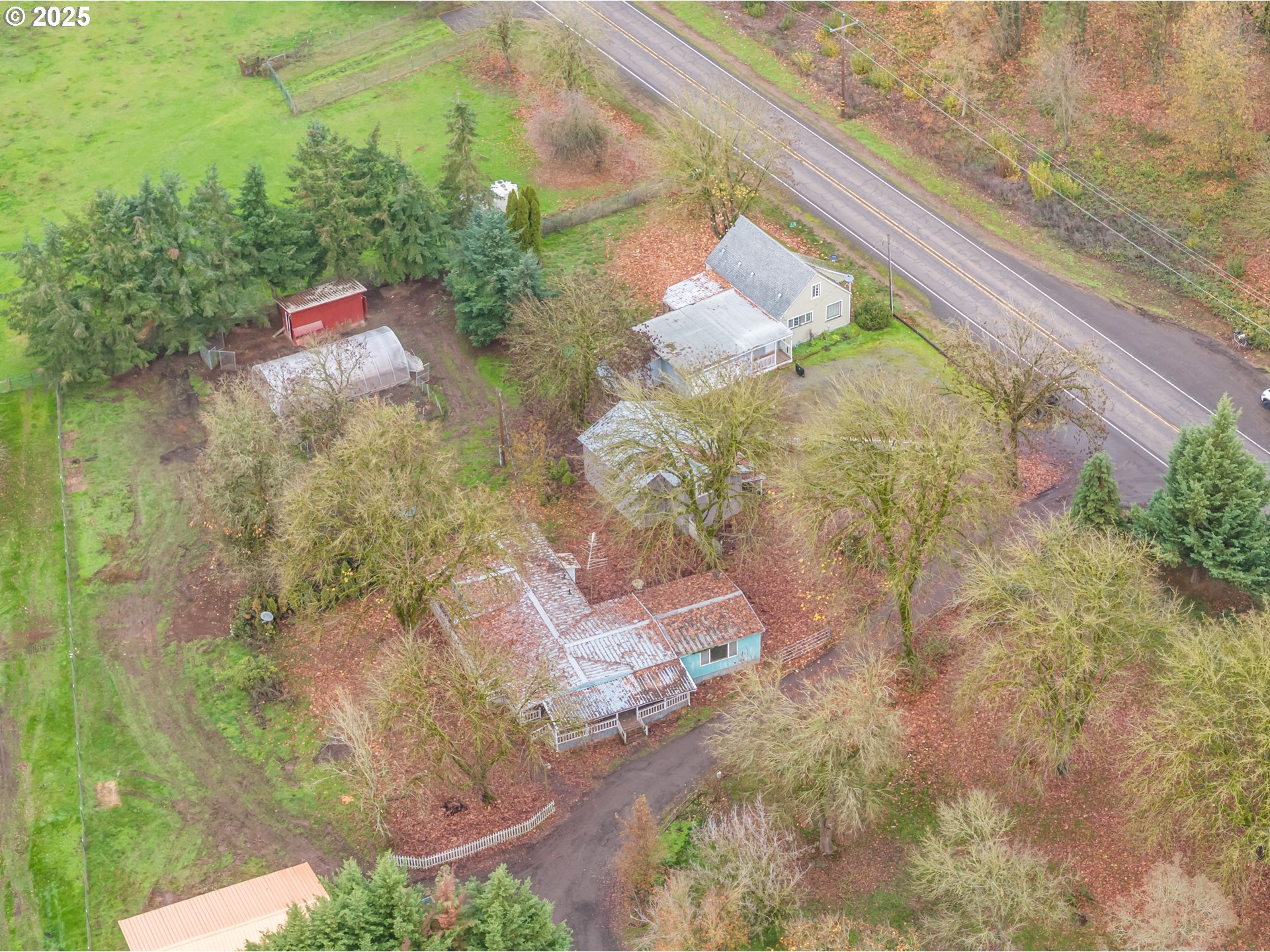 96470 Highway 99 Junction City, OR 97448 - Photo 2 of 48 a view of a yard with an outdoor space
