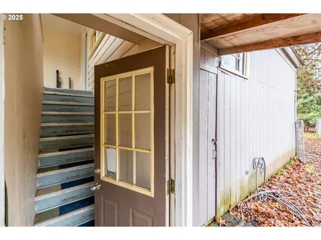 a view of front door