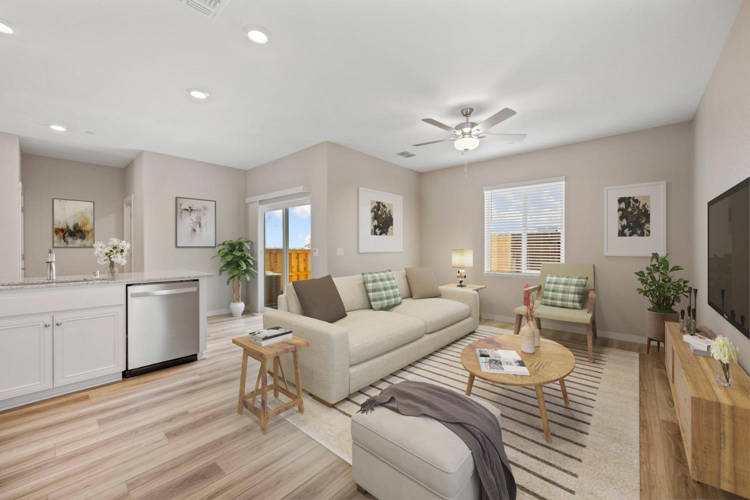 2972 Bowery Lane Lincoln, CA 95648 - Photo 9 of 23 a living room with furniture and a wooden floor