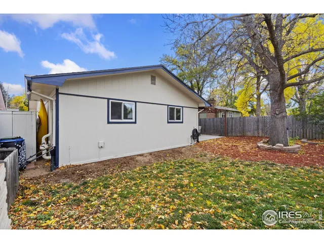 a backyard of a house