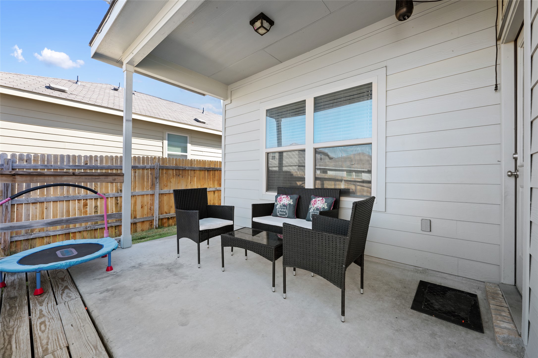 524 Circle Way, Unit 12F Jarrell, TX 76537 - Photo 31 of 34 View of patio / terrace with an outdoor living space