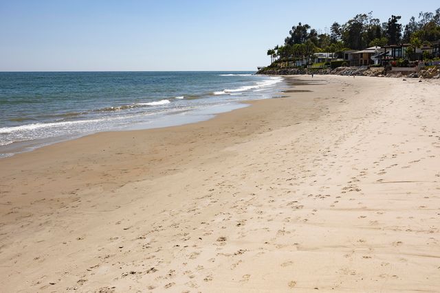 a view of an ocean beach