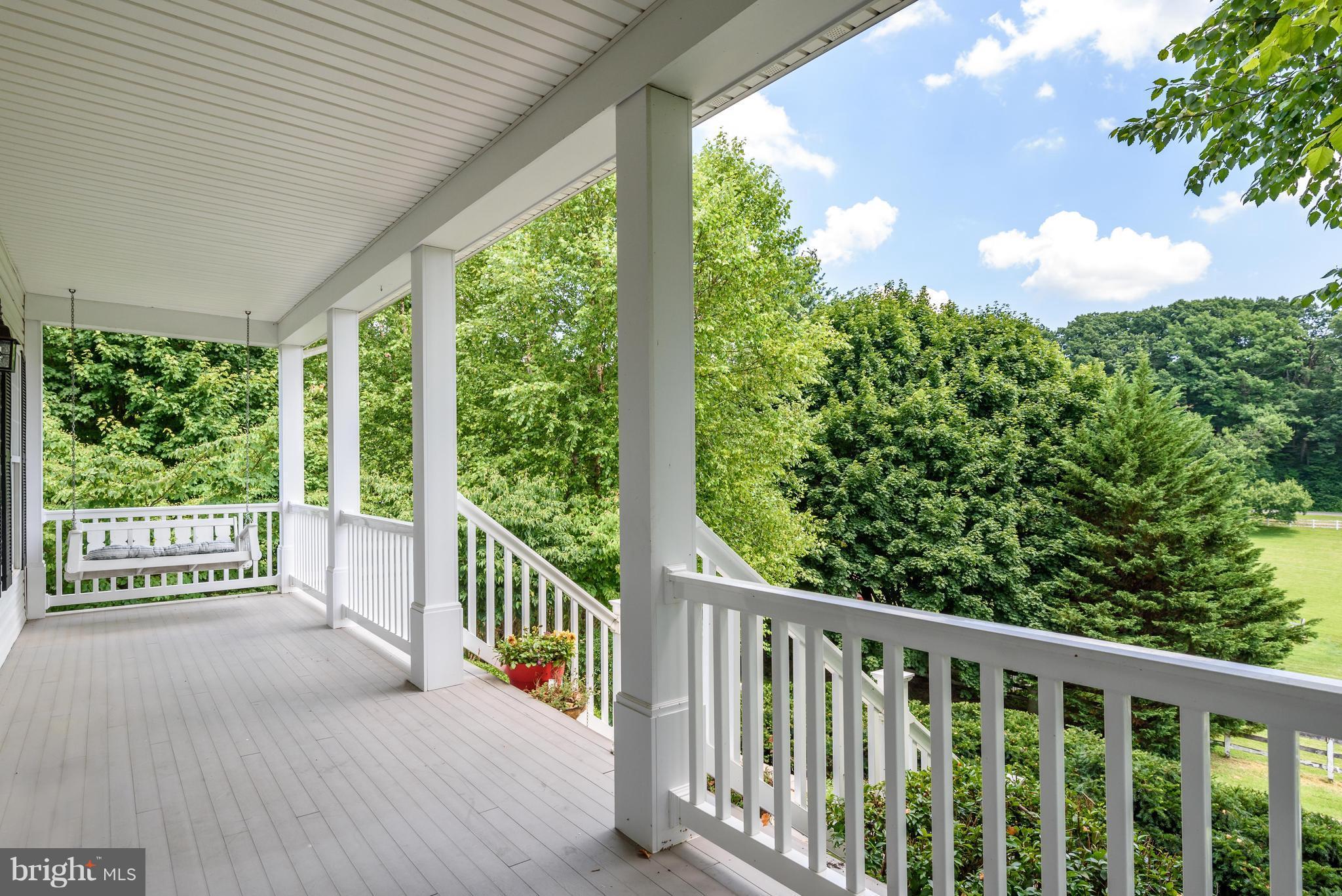 Incredible front porch with swing