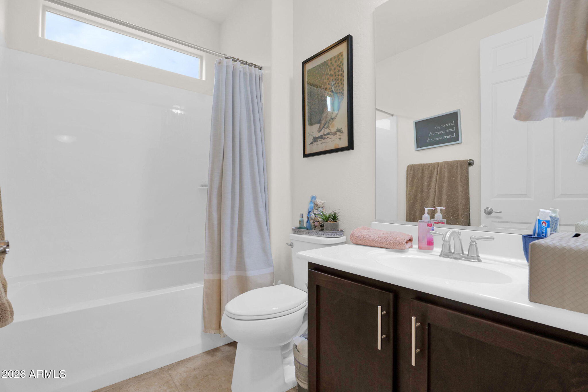 7438 West Noble Prairie Way Florence, AZ 85132 - Photo 13 of 38 a bathroom with a sink a toilet and shower