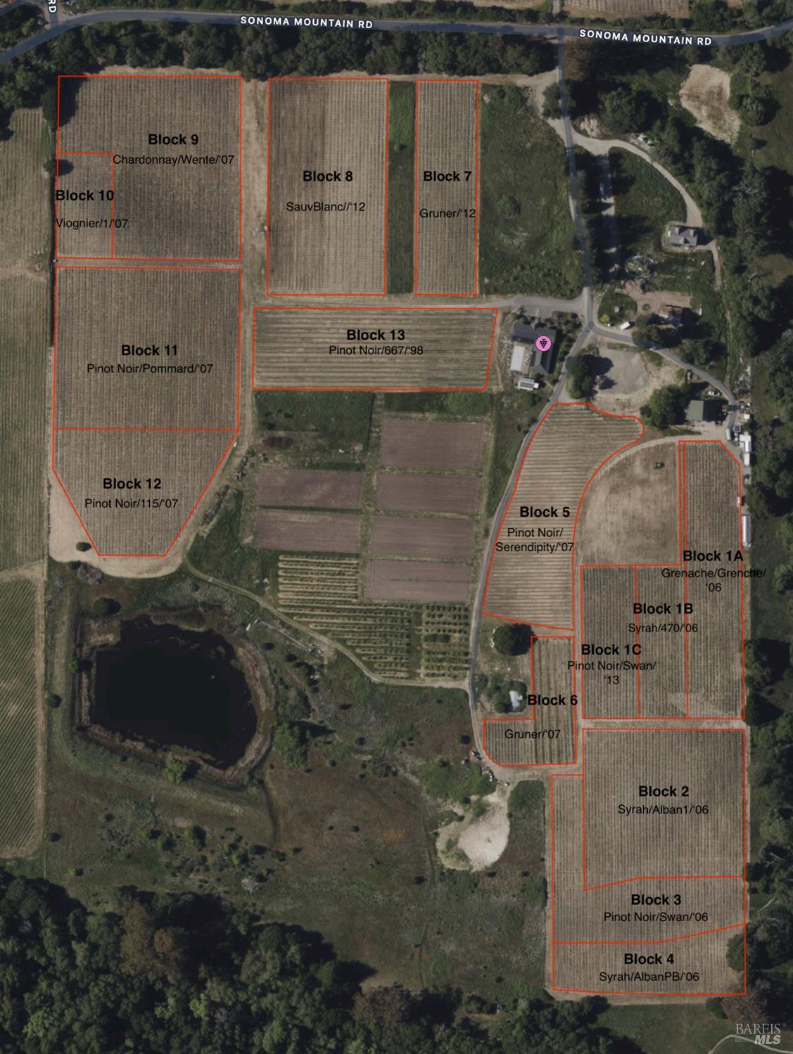 5561 Sonoma Mountain Road Santa Rosa, CA 95404 - Photo 66 of 70 a aerial view of a house with a yard