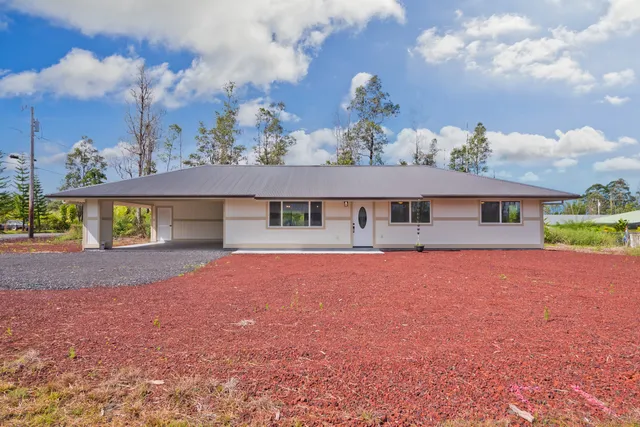 front view of a house with a street