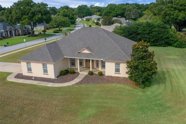 a house view with a garden space