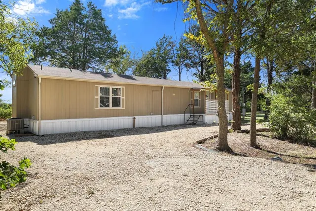 a backyard of a house