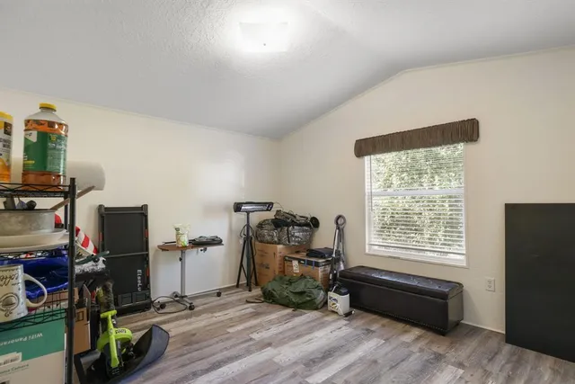 a room with musical instruments