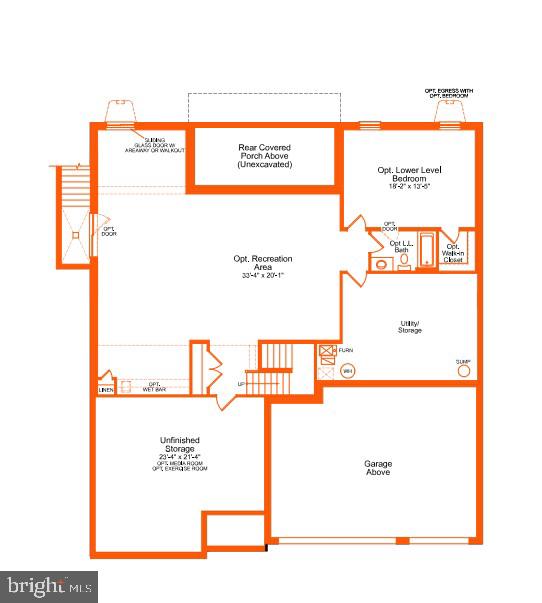 17100 Wild Turkey Way Poolesville, MD 20837 - Photo 4 of 4 Basement Floor Plan