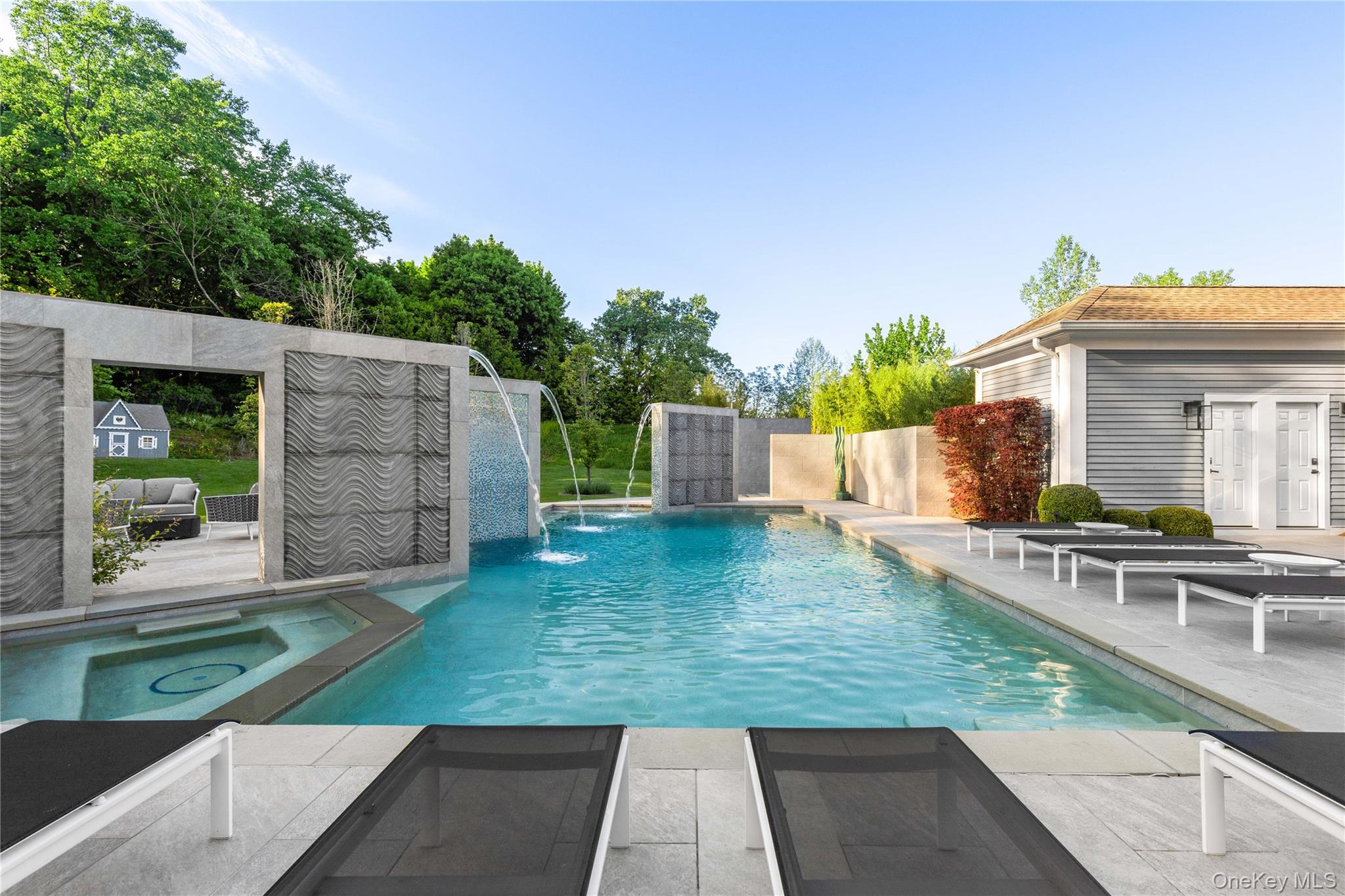 23 Pheasant Drive Rye, NY 10580 - Photo 30 of 35 Heated, Salt water pool and spa. City street to pool seat in less than one hour.