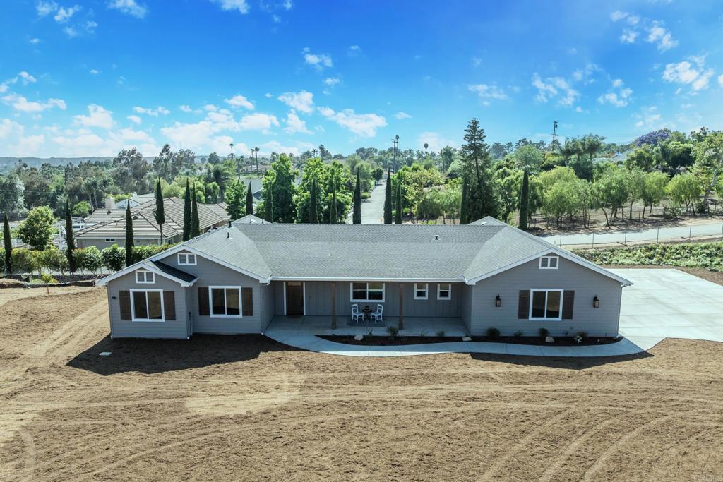 1904 Grey Rabbit Hollow Lane Fallbrook, CA 92028 - Photo 63 of 67 a aerial view of a house in the middle of a yard