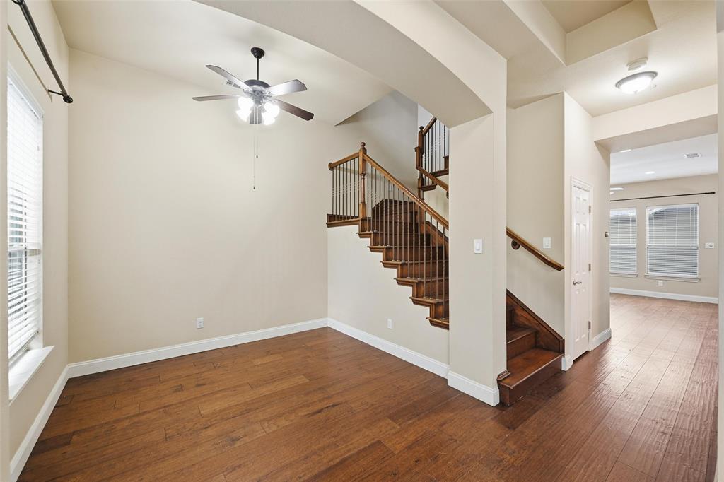 4673 Cecile Road Plano, TX 75024 - Photo 9 of 29 a view of entryway and hall with wooden floor