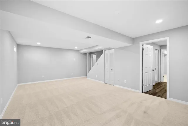 a view of an empty room