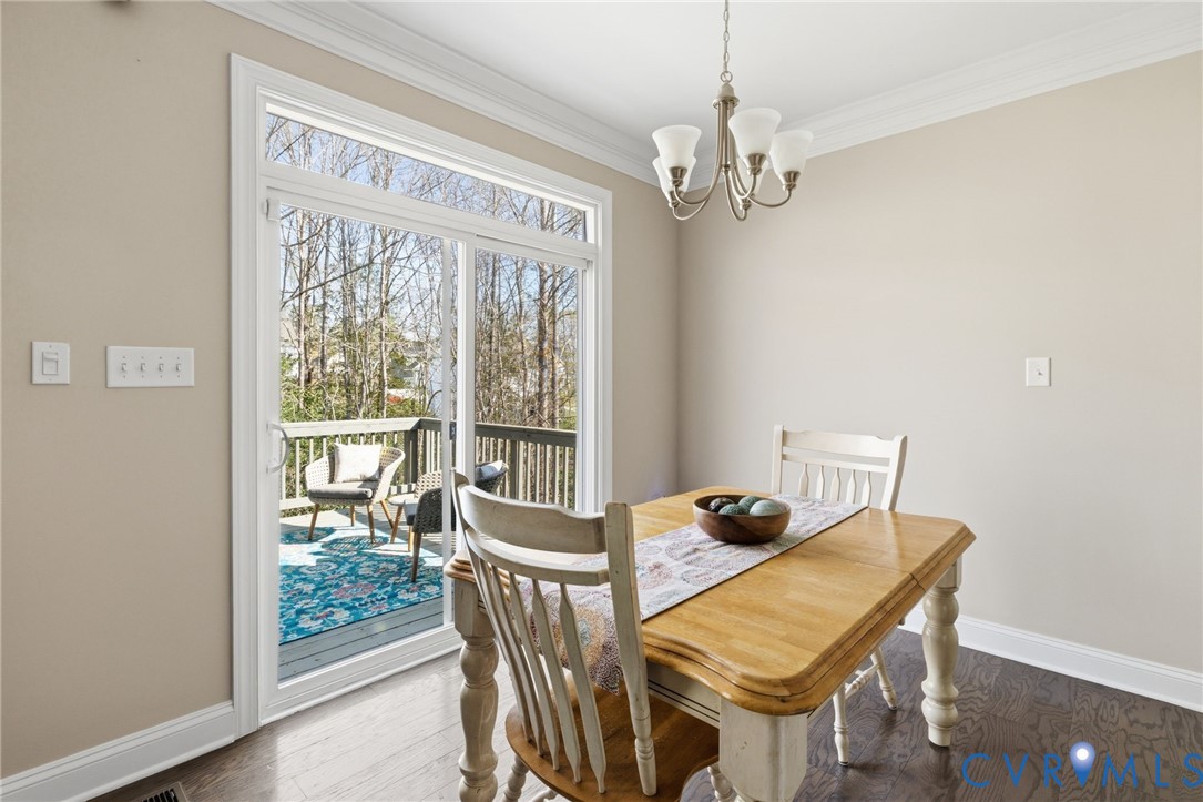 15206 Blackrail Road Chesterfield, VA 23832 - Photo 17 of 54 Eat-in kitchen with breakfast area, leading out to