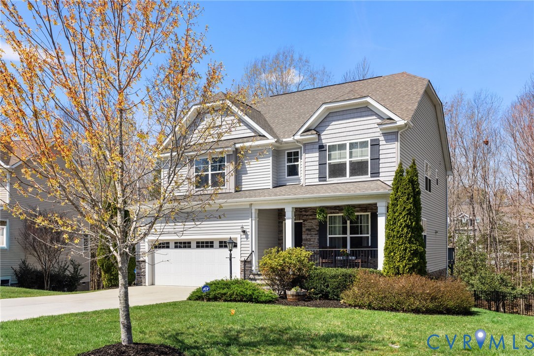 15206 Blackrail Road Chesterfield, VA 23832 - Photo 2 of 54 Stacked stone & vinyl exterior