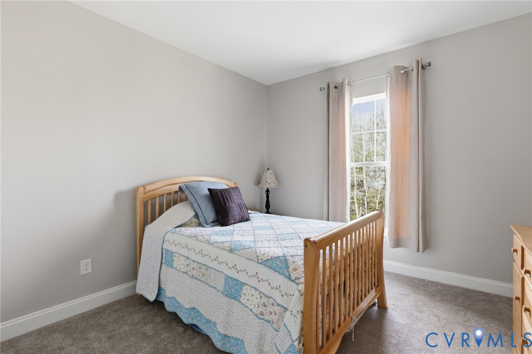 15206 Blackrail Road Chesterfield, VA 23832 - Photo 20 of 54 1st floor bedroom with beautiful backyard view & g
