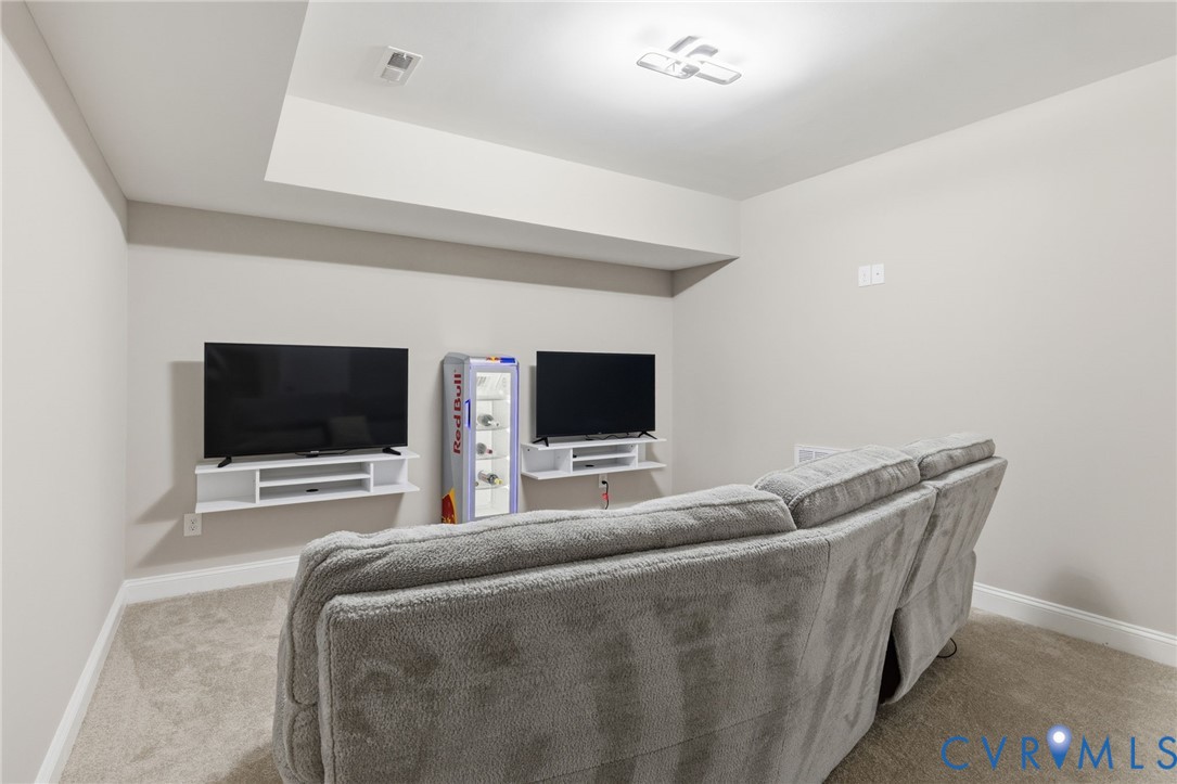 15206 Blackrail Road Chesterfield, VA 23832 - Photo 37 of 54 Basement gaming room or additional family room