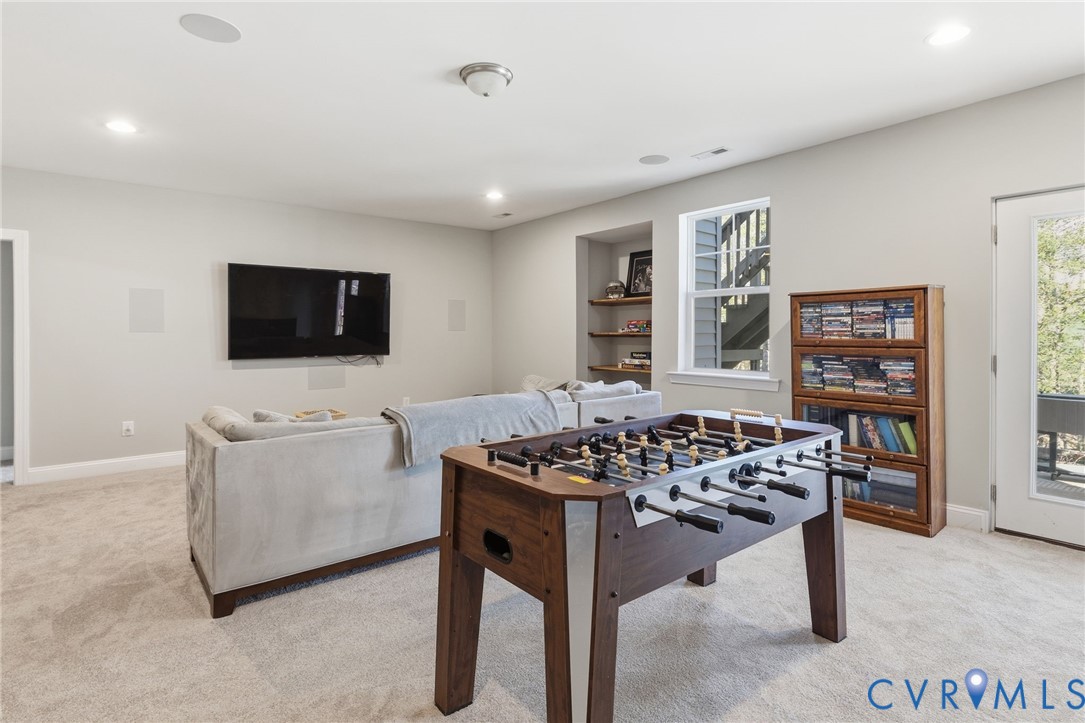15206 Blackrail Road Chesterfield, VA 23832 - Photo 40 of 54 Built in shelves & hardwired surround sound!
