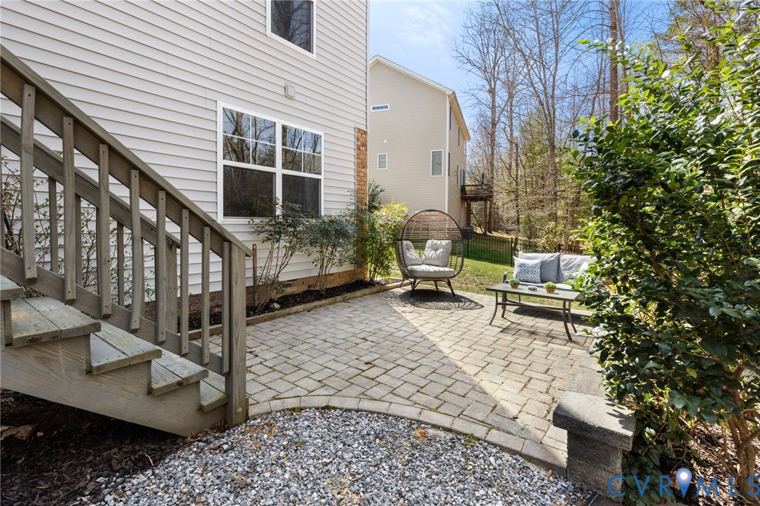 15206 Blackrail Road Chesterfield, VA 23832 - Photo 42 of 54 Professionally hardscaped patio