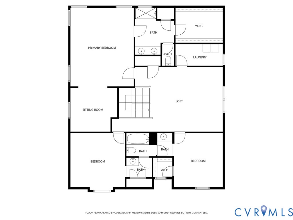 15206 Blackrail Road Chesterfield, VA 23832 - Photo 53 of 54 2nd floor. All floor plans are approximate.