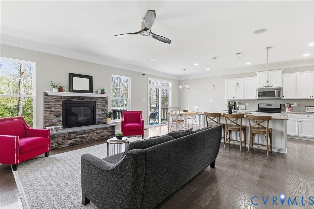 15206 Blackrail Road Chesterfield, VA 23832 - Photo 50 of 54 Open floor plan with the family room open to the e
