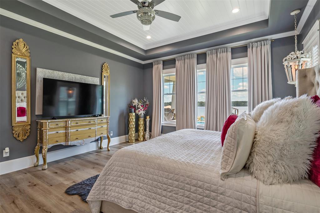 16241 Big Oak Bay Road Tyler, TX 75707 - Photo 17 of 40 Tray ceiling with white shiplap inlay and recessed lighting