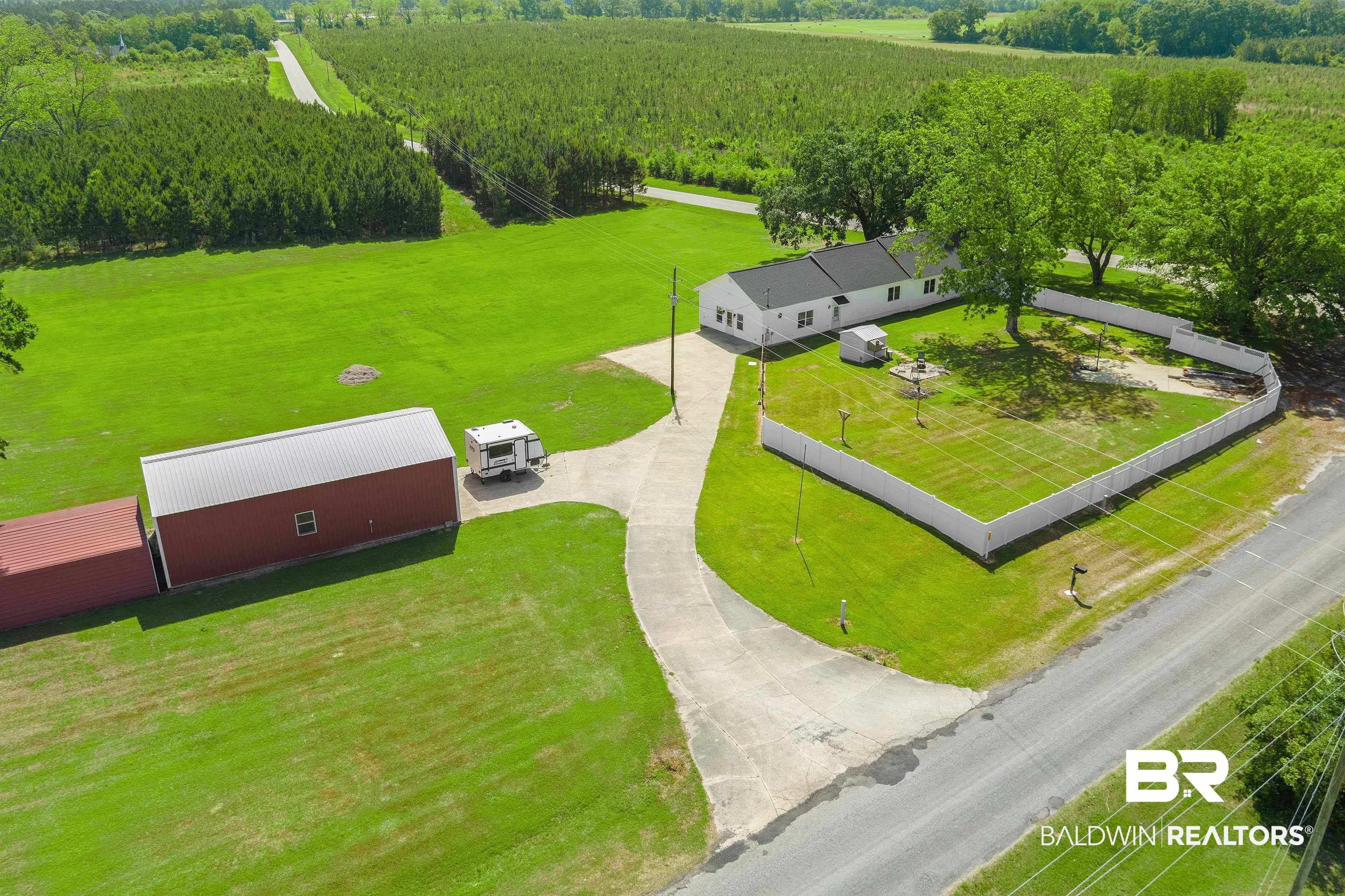 22 Horace Odom Road Millry, AL 36558 - Photo 39 of 39 Overview of rural landscape featuring extensive farmland
