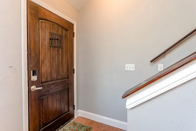 a view of front door