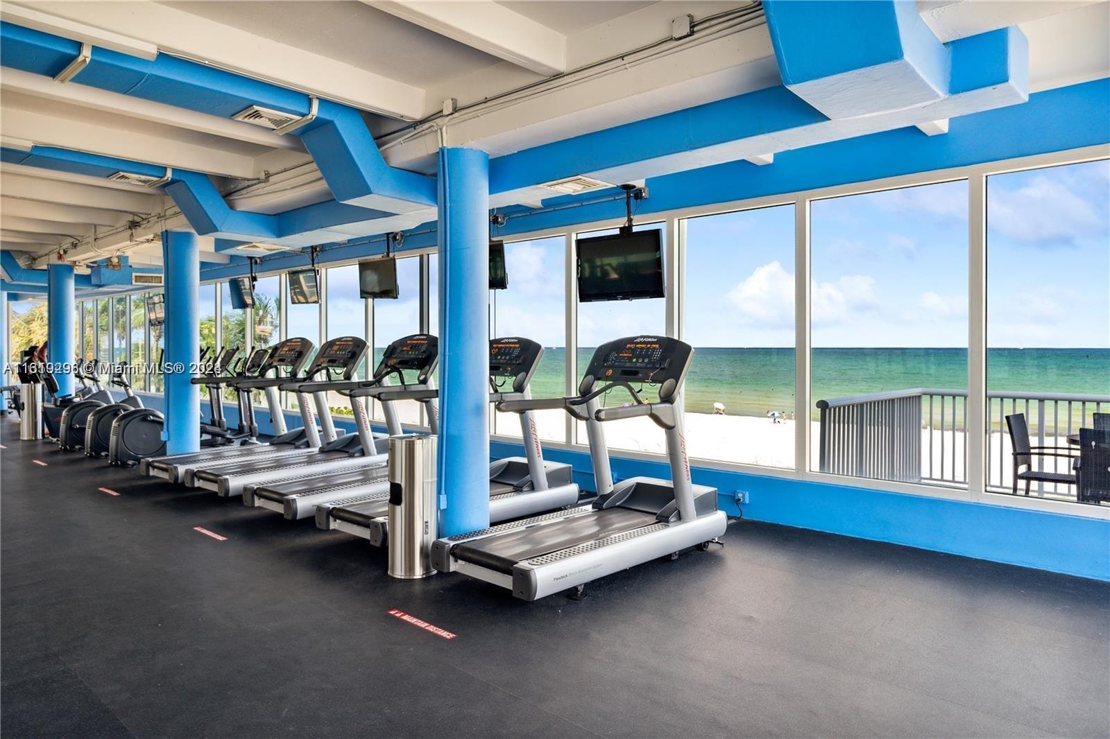 5401 Collins Avenue, Unit 1123 Miami Beach, FL 33140 - Photo 34 of 38 a bedroom with furniture and large windows