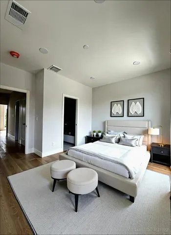 a kitchen with a microwave and cabinets