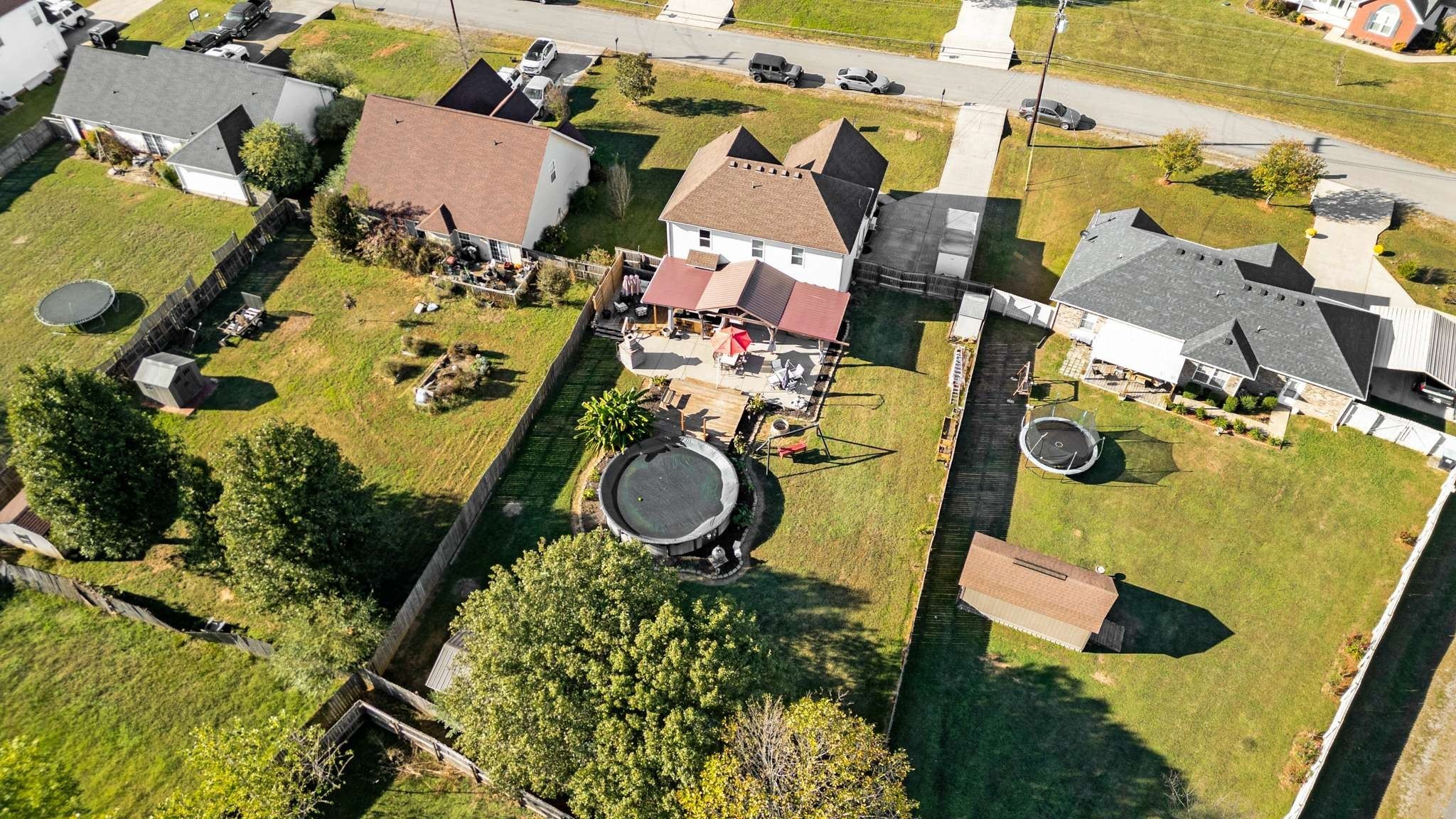 1105 Mantle Way Murfreesboro, TN 37129 - Photo 19 of 47 an aerial view of a backyard with swimming pool