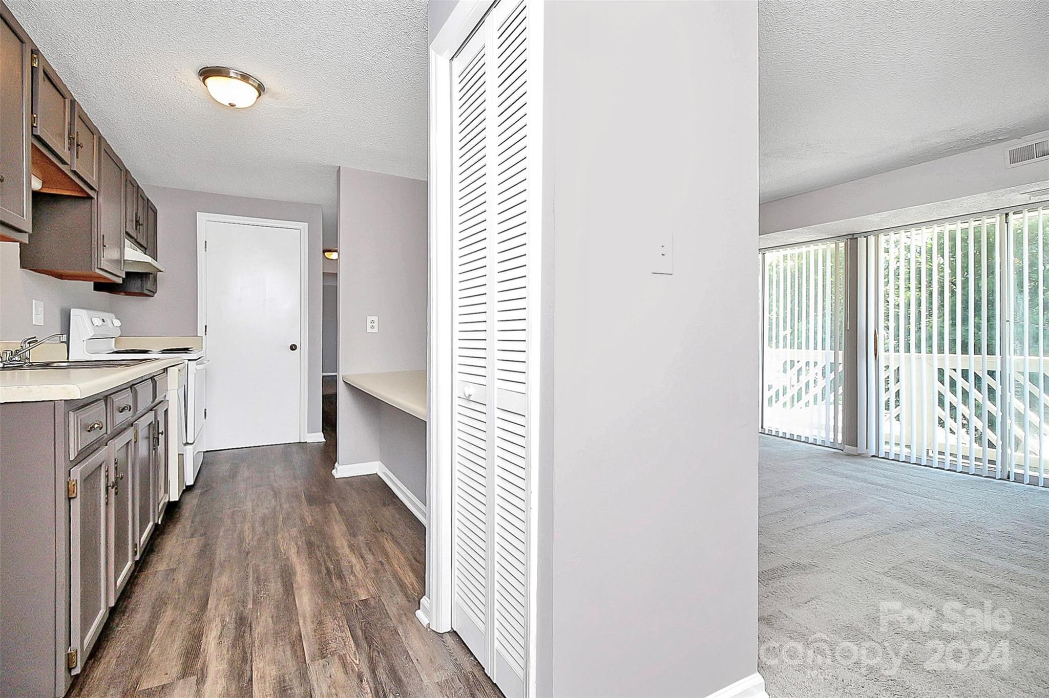 9409 Old Concord Road, Unit M Charlotte, NC 28213 - Photo 3 of 29 a kitchen with a sink and wooden floor