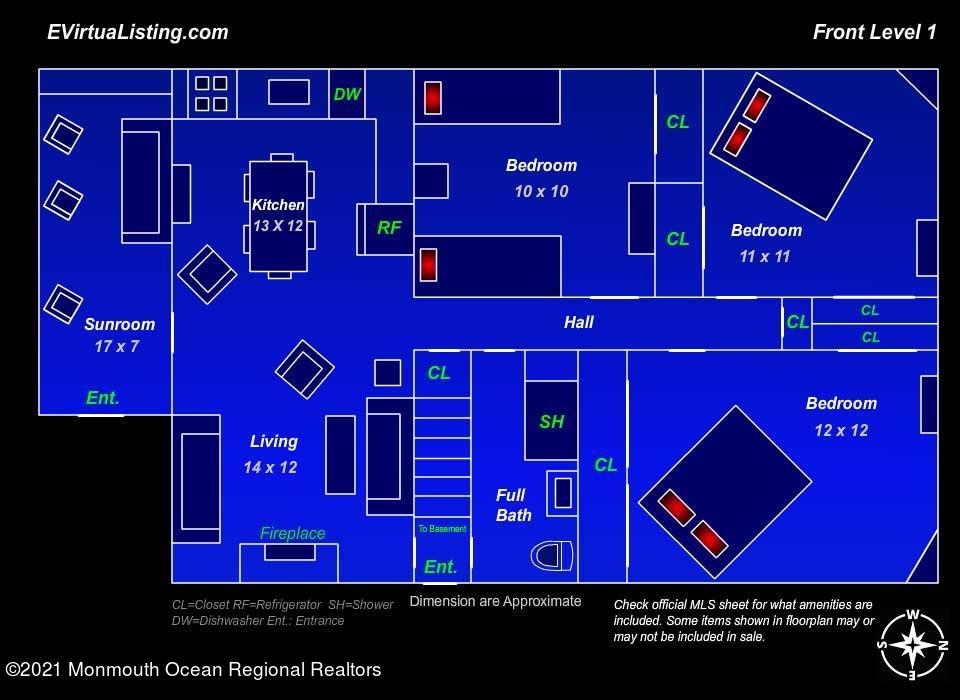 1 Brooklyn Avenue Lavallette, NJ 08735 - Photo 52 of 55 a red sign board