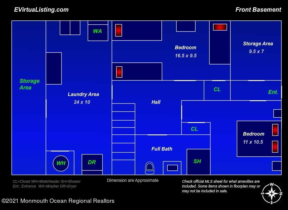 1 Brooklyn Avenue Lavallette, NJ 08735 - Photo 53 of 55 a view of a red door