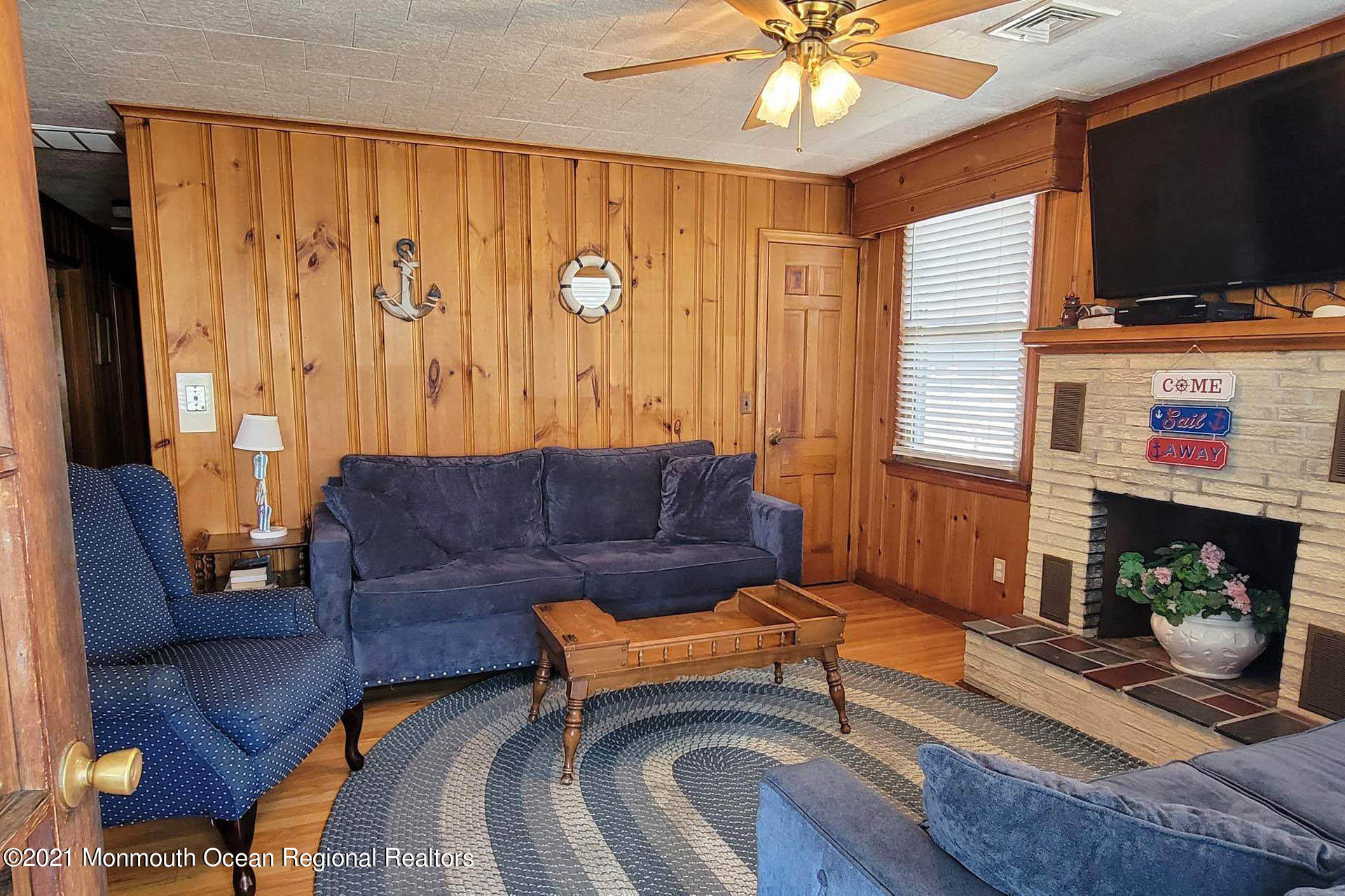1 Brooklyn Avenue Lavallette, NJ 08735 - Photo 7 of 55 a living room with furniture and a flat screen tv