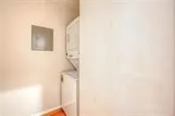 a bathroom with a mirror