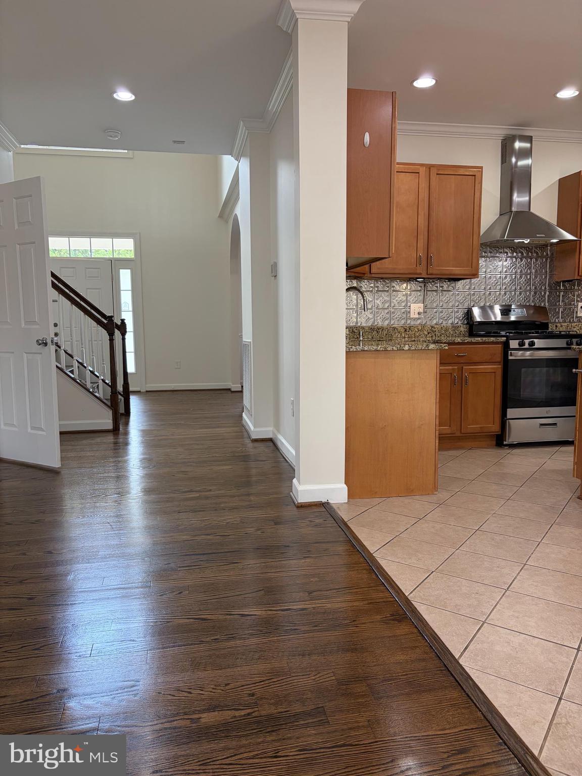 6711 Greendale Road Alexandria, VA 22310 - Photo 9 of 35 Entryway hall with kitchen in view