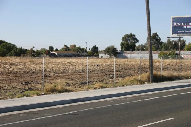 a view of a terrace with trees