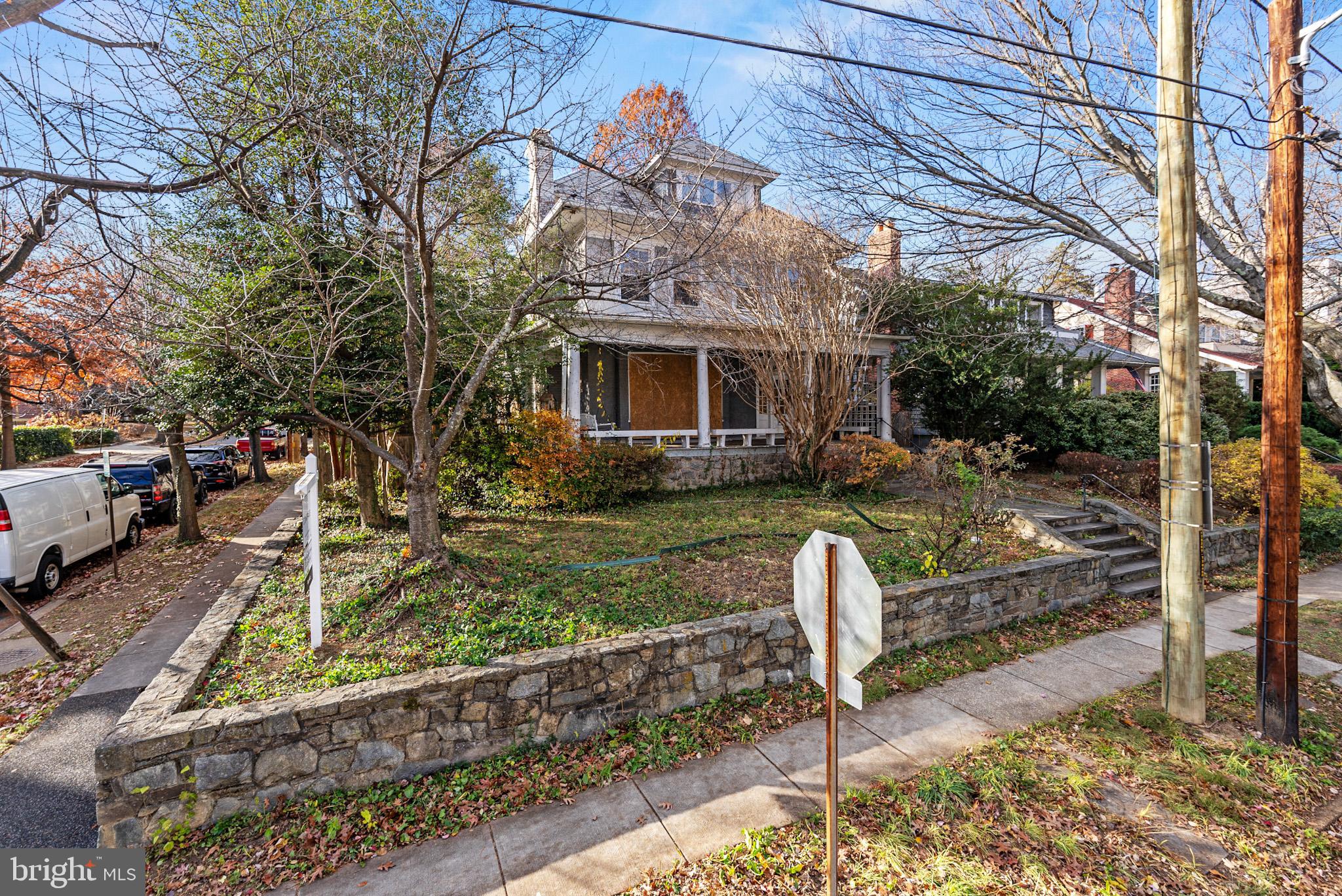 2700 36th Street Northwest Washington, DC 20007 - Photo 9 of 15 a front view of a house with garden