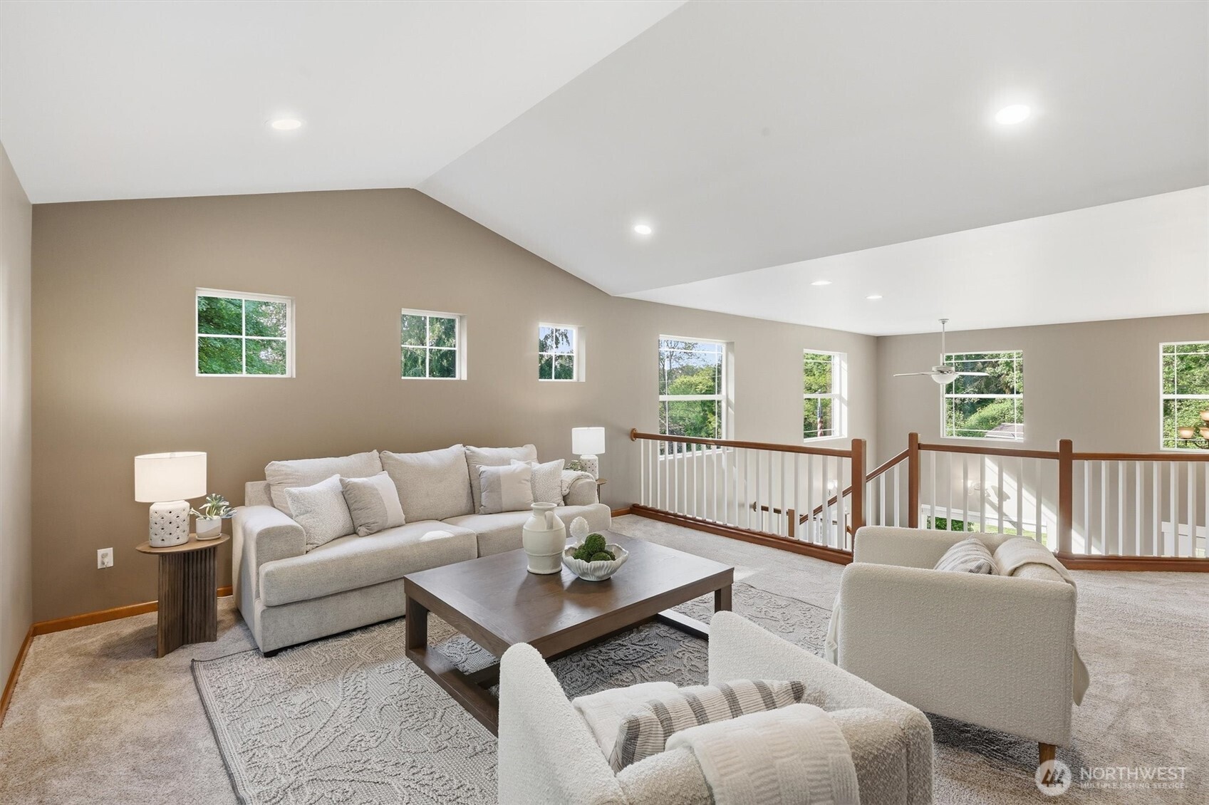 4202 Silvana Terrace Road Stanwood, WA 98292 - Photo 25 of 40 a living room with furniture and a wooden floor