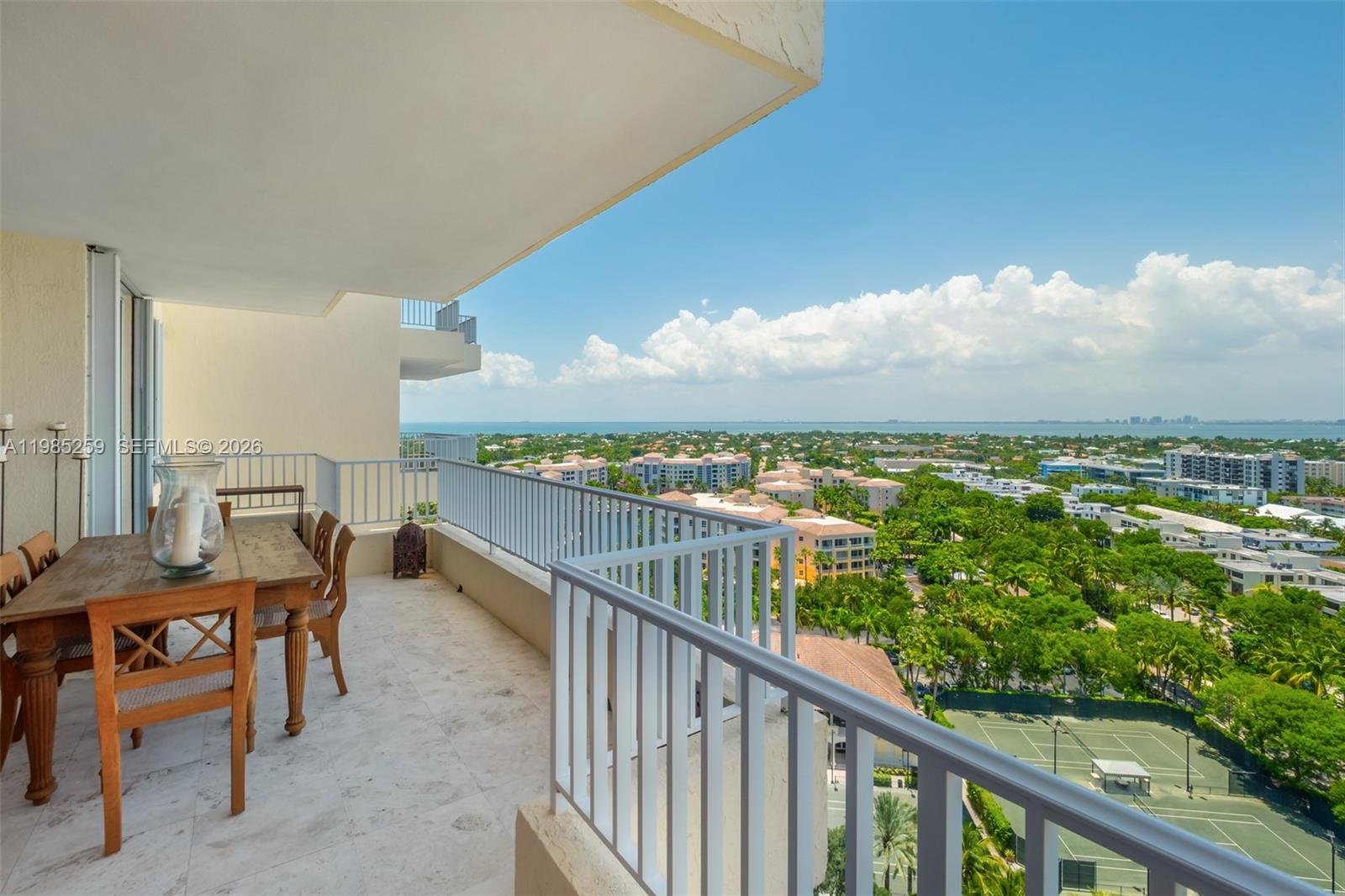 781 Crandon Boulevard, Unit 1603 Key Biscayne, FL 33149 - Photo 23 of 34 a view of a balcony with an ocean