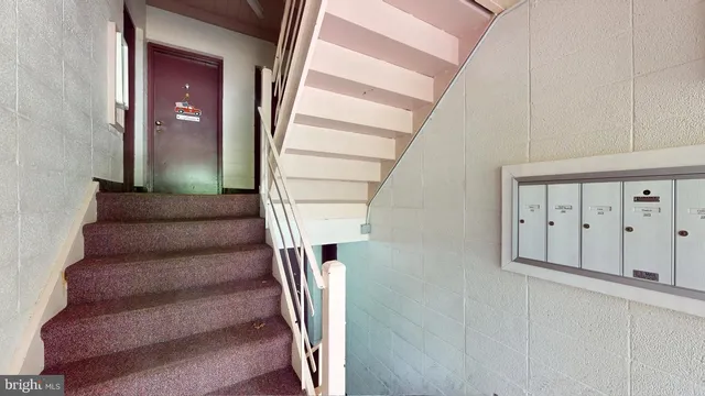 a view of wooden door