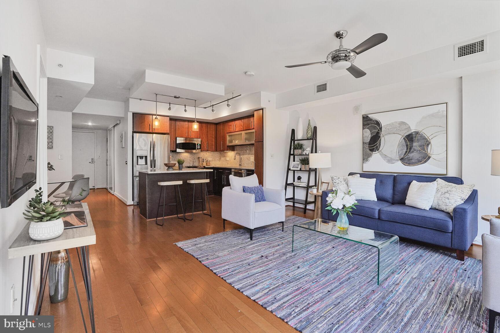 Open Modern Living-Dining-Kitchen