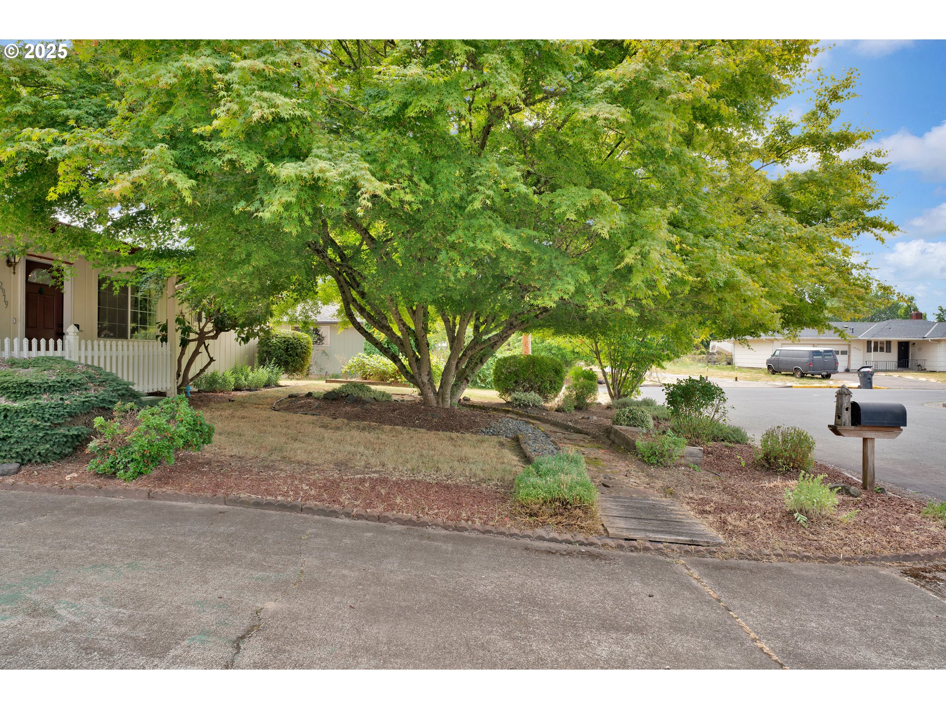 2919 Oak Street Southeast Albany, OR 97322 - Photo 6 of 36 a backyard of a house with yard and trampoline