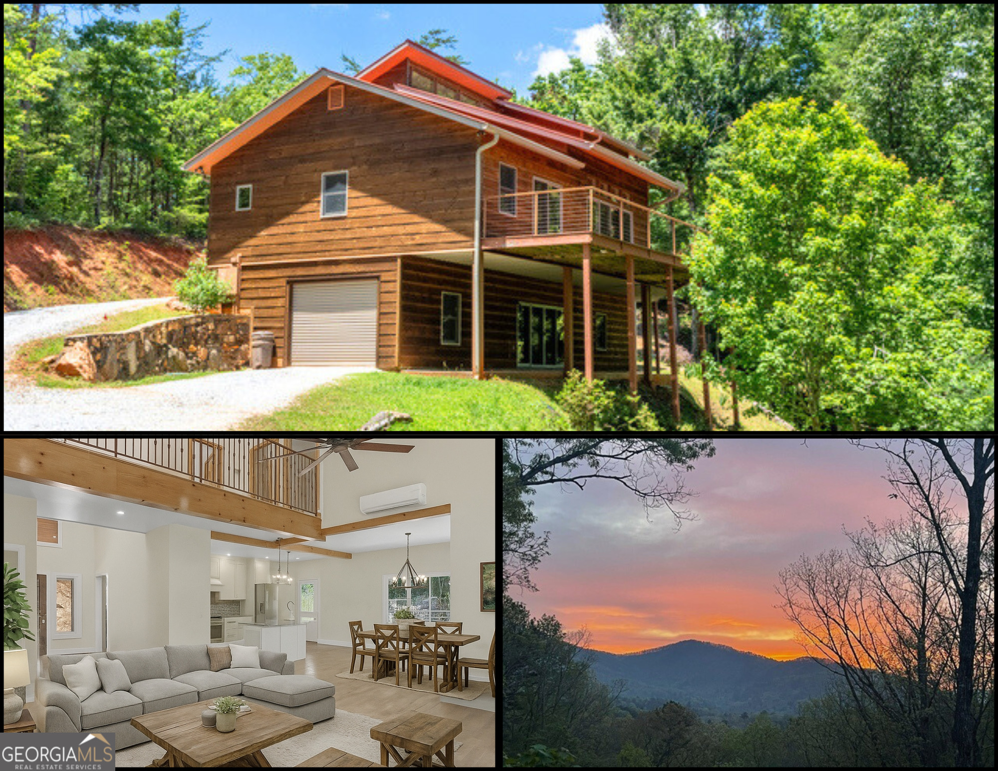 420 Hidden Acres Lane Clayton, GA 30525 - Photo 2 of 46 a front view of a house with a yard and potted plants