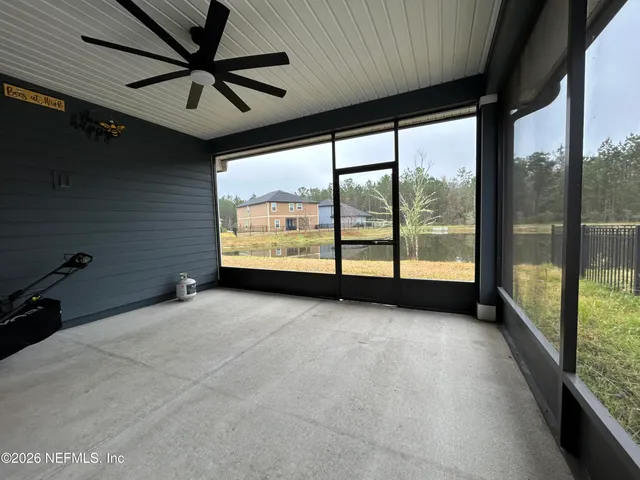 a view of a door of the house