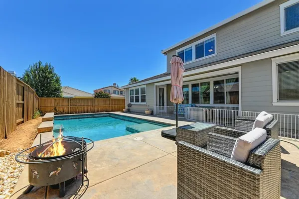 a view of a house with patio