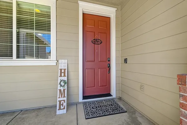 a view of front door